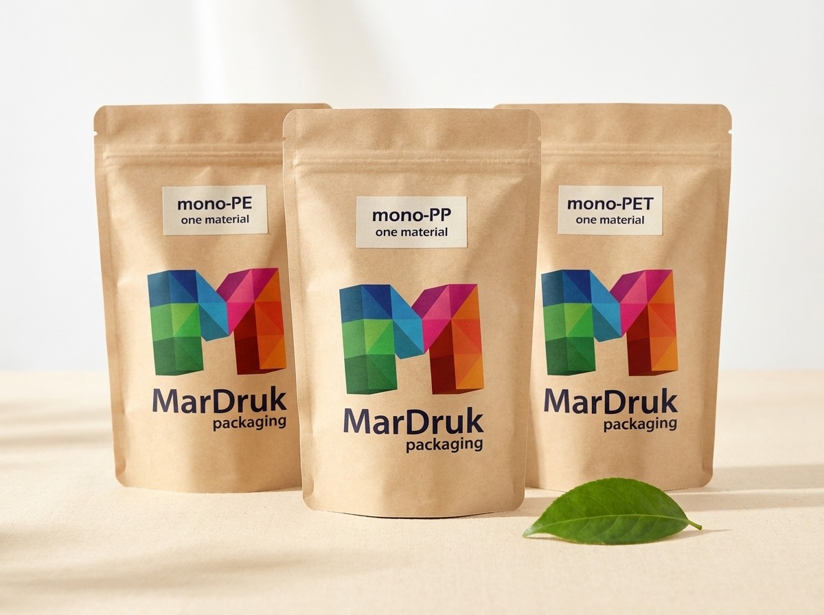 Mono-PE, mono-PP a mono-PET přizpůsobené produktu a podmínkám distribuce